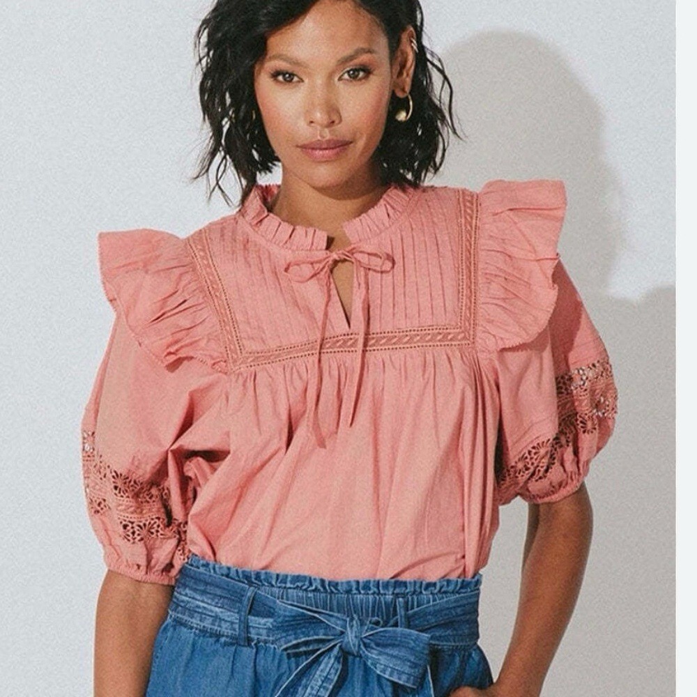 Cleobella Bridget Blouse in Rose